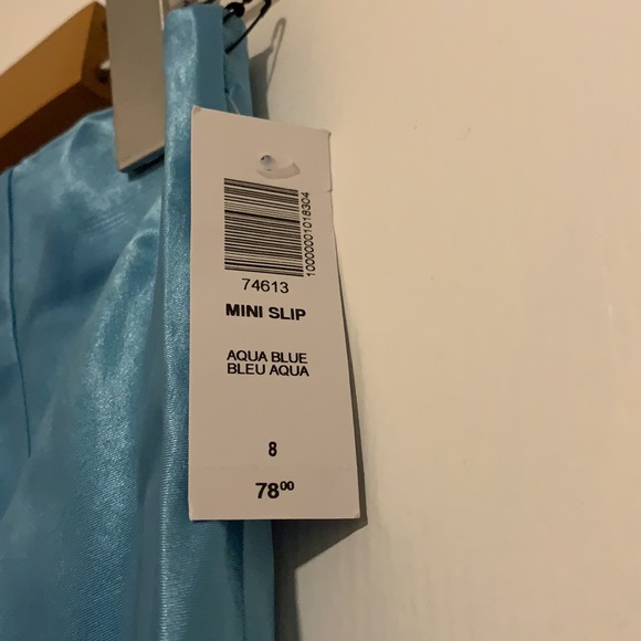 NWT Babaton Aqua Mini Slip Skirt - Picture 8 of 8